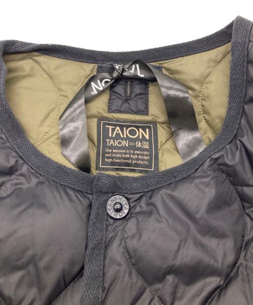 TAION（タイオン）TAION (タイオン) キルティングジャケット ブラック サイズ:XSの古着・服飾アイテム