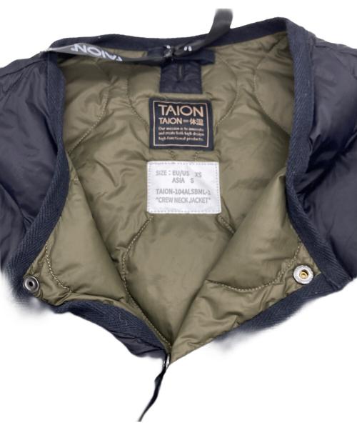 TAION（タイオン）TAION (タイオン) キルティングジャケット ブラック サイズ:XSの古着・服飾アイテム
