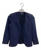 theoryセオリー）の古着「ノーカラージャケット」｜ネイビー