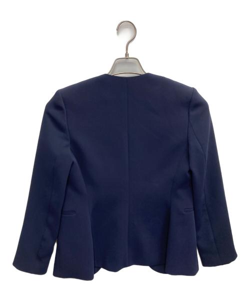 theory（セオリー）theory (セオリー) ノーカラージャケット ネイビーの古着・服飾アイテム