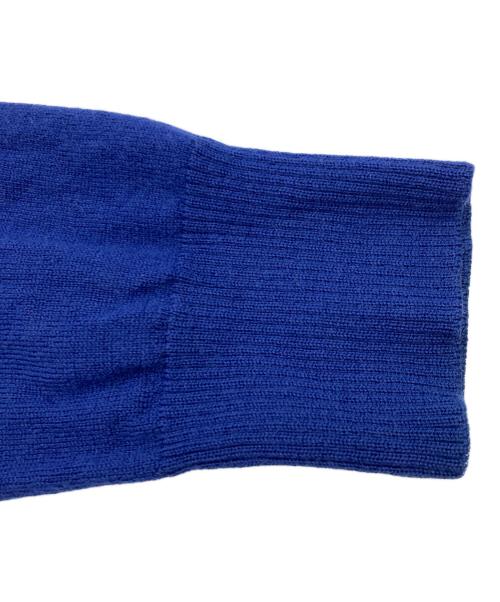 BURBERRY BLACK LABEL（バーバリーブラックレーベル）BURBERRY BLACK LABEL (バーバリーブラックレーベル) アーガイルジップアップニット ブルー サイズ:2の古着・服飾アイテム