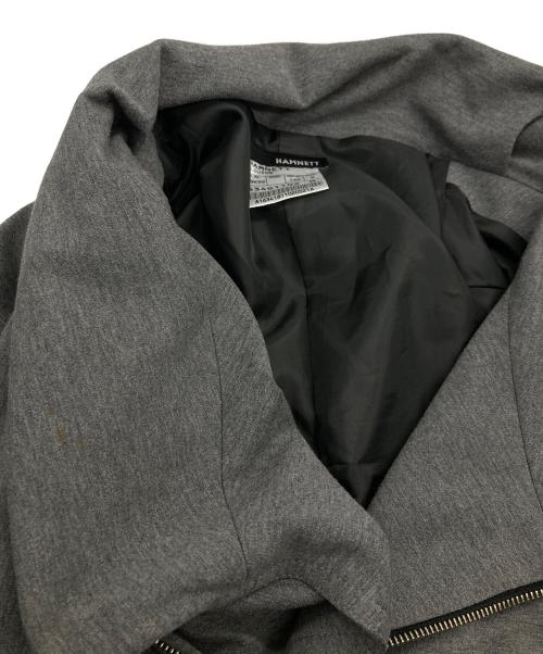 KATHARINE HAMNETT（キャサリンハムネット）KATHARINE HAMNETT (キャサリンハムネット) 変形ジップジャケット グレー サイズ:Mの古着・服飾アイテム