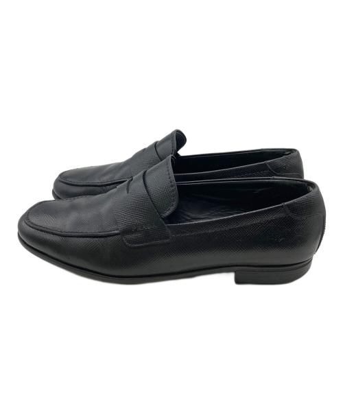 PRADA（プラダ）PRADA (プラダ) コインローファー ブラック サイズ:7 1/2の古着・服飾アイテム