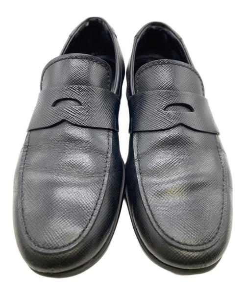 PRADA（プラダ）PRADA (プラダ) コインローファー ブラック サイズ:7 1/2の古着・服飾アイテム