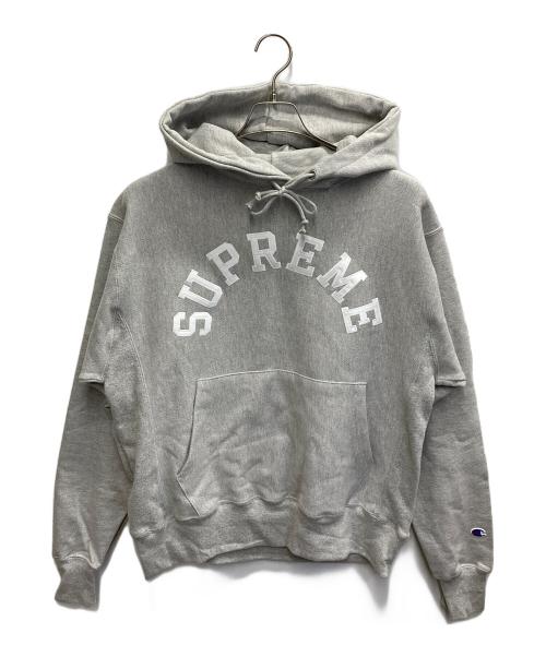 SUPREME（シュプリーム）Supreme (シュプリーム) Champion (チャンピオン) 25SS Hooded Sweatshirt Heather Grey グレー サイズ:Mの古着・服飾アイテム