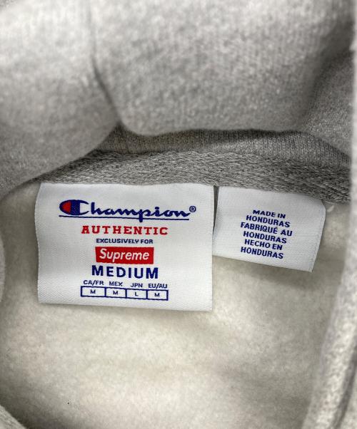 SUPREME（シュプリーム）Supreme (シュプリーム) Champion (チャンピオン) 25SS Hooded Sweatshirt Heather Grey グレー サイズ:Mの古着・服飾アイテム
