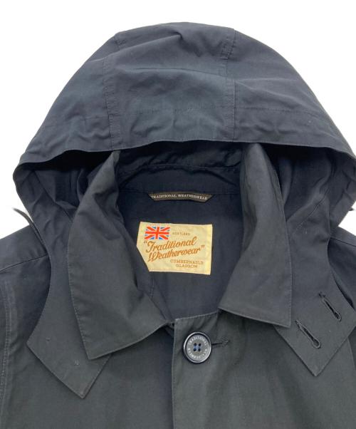 Traditional Weatherwear（トラディショナルウェザーウェア）Traditional Weatherwear (トラディショナルウェザーウェア) ステンカラーコート ブラック サイズ:FREEの古着・服飾アイテム