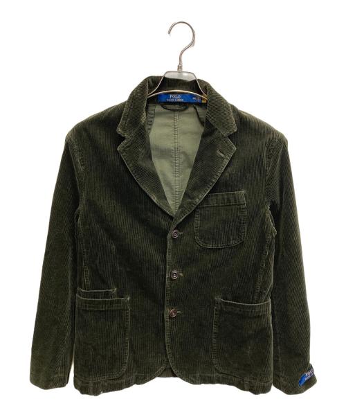 POLO RALPH LAUREN（ポロ・ラルフローレン）POLO RALPH LAUREN (ポロ・ラルフローレン) Washed Stretch Cord Jkt オリーブ サイズ:38Sの古着・服飾アイテム