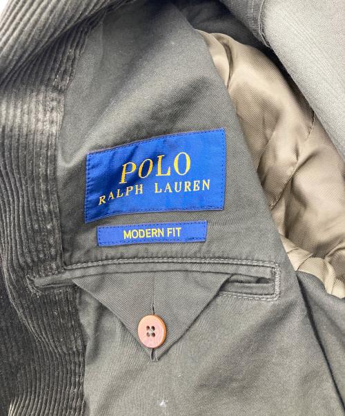 POLO RALPH LAUREN（ポロ・ラルフローレン）POLO RALPH LAUREN (ポロ・ラルフローレン) Washed Stretch Cord Jkt オリーブ サイズ:38Sの古着・服飾アイテム