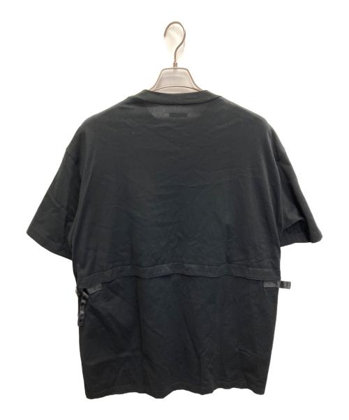 Tamme（タム）Tamme (タム) FRONT ZIP POCKET S/S CUTSAW ブラック サイズ:Ⅱの古着・服飾アイテム