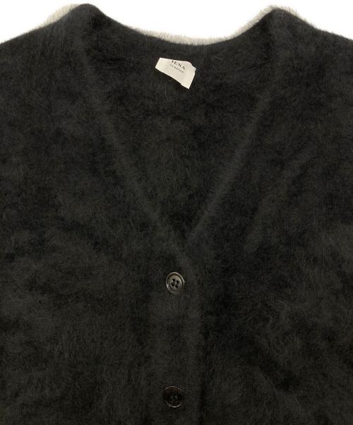 IENA LA BOUCLE（イエナ ラ ブークル）IENA LA BOUCLE (イエナ ラ ブークル) ファーニットカーディガン ブラック サイズ:表記無しの古着・服飾アイテム