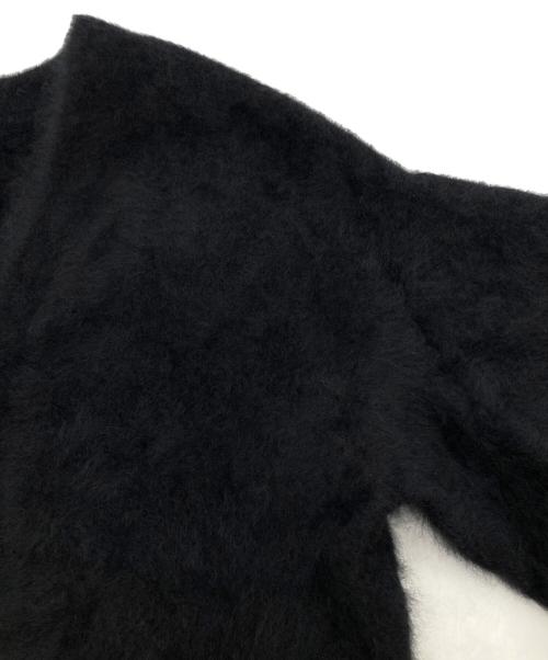 IENA LA BOUCLE（イエナ ラ ブークル）IENA LA BOUCLE (イエナ ラ ブークル) ファーニットカーディガン ブラック サイズ:表記無しの古着・服飾アイテム