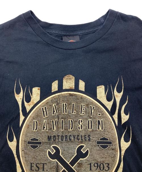 HARLEY-DAVIDSON（ハーレーダビッドソン）HARLEY-DAVIDSON (ハーレーダビッドソン) 00s プリントTシャツ メキシコ製 ブラック サイズ:2XLの古着・服飾アイテム