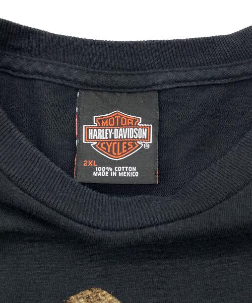 HARLEY-DAVIDSON（ハーレーダビッドソン）HARLEY-DAVIDSON (ハーレーダビッドソン) 00s プリントTシャツ メキシコ製 ブラック サイズ:2XLの古着・服飾アイテム