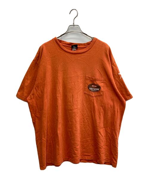HARLEY-DAVIDSON（ハーレーダビッドソン）HARLEY-DAVIDSON (ハーレーダビッドソン) 00s プリントTシャツ　USA製 オレンジ サイズ:XXXLの古着・服飾アイテム