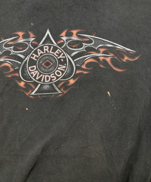 HARLEY-DAVIDSON（ハーレーダビッドソン）HARLEY-DAVIDSON (ハーレーダビッドソン) プリントTシャツ ブラック サイズ:3XLの古着・服飾アイテム