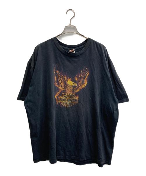 HARLEY-DAVIDSON（ハーレーダビッドソン）HARLEY-DAVIDSON (ハーレーダビッドソン) 00s プリントTシャツ ブラック サイズ:3XLの古着・服飾アイテム