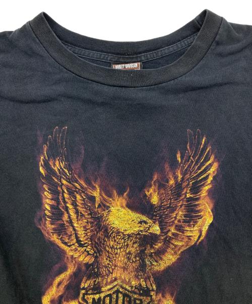 HARLEY-DAVIDSON（ハーレーダビッドソン）HARLEY-DAVIDSON (ハーレーダビッドソン) 00s プリントTシャツ ブラック サイズ:3XLの古着・服飾アイテム