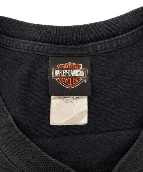 HARLEY-DAVIDSON（ハーレーダビッドソン）HARLEY-DAVIDSON (ハーレーダビッドソン) 00s プリントTシャツ ブラック サイズ:3XLの古着・服飾アイテム