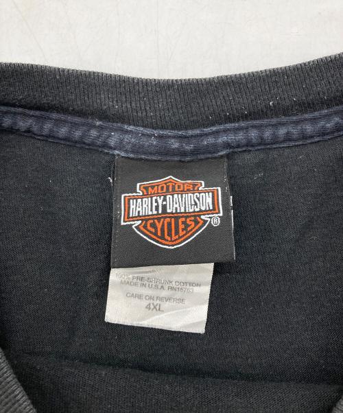 HARLEY-DAVIDSON（ハーレーダビッドソン）HARLEY-DAVIDSON (ハーレーダビッドソン) プリントTシャツ USA製 ブラック サイズ:4XLの古着・服飾アイテム