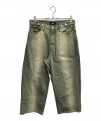 X-LARGEエクストララージ）の古着「FADED BAGGY DENIM PANTS」｜グリーン