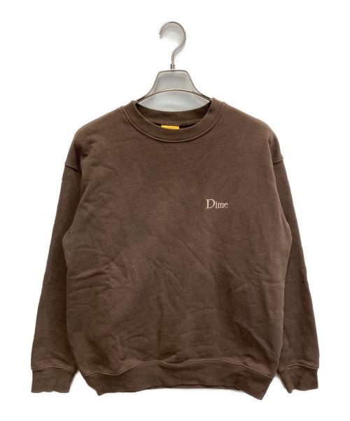 Dime（ダイム）Dime (ダイム) Classic Small Logo Crewneck ブラウン サイズ:Sの古着・服飾アイテム