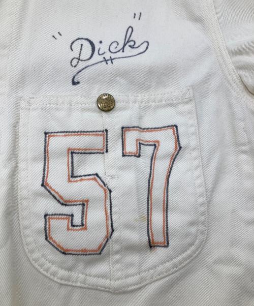 SUGAR CANE（シュガーケーン）SUGAR CANE (シュガーケーン) 落書きカバーオール ベージュ サイズ:38の古着・服飾アイテム