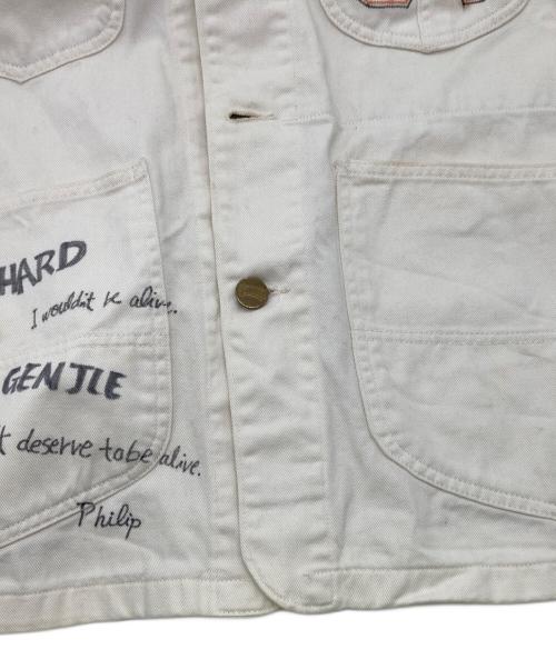 SUGAR CANE（シュガーケーン）SUGAR CANE (シュガーケーン) 落書きカバーオール ベージュ サイズ:38の古着・服飾アイテム