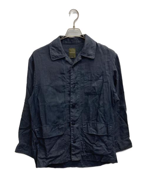 Henry Cotton's（ヘンリーコットンズ）Henry Cotton's (ヘンリーコットンズ) カバーオールシャツジャケット ネイビー サイズ:Mの古着・服飾アイテム