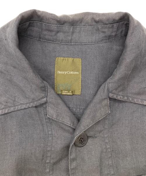 Henry Cotton's（ヘンリーコットンズ）Henry Cotton's (ヘンリーコットンズ) カバーオールシャツジャケット ネイビー サイズ:Mの古着・服飾アイテム