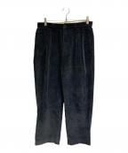 POLO RALPH LAURENポロ・ラルフローレン）の古着「コーデュロイ2タックパンツ」｜ネイビー