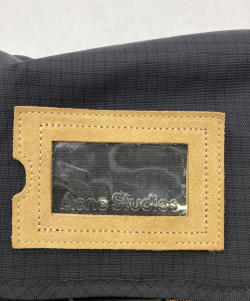 Acne studios（アクネ ストゥディオス）ACNE STUDIOS (アクネ ストゥディオス) リップストップナイロンバックパック ブラックの古着・服飾アイテム