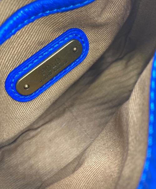 POLO RALPH LAUREN（ポロ・ラルフローレン）POLO RALPH LAUREN (ポロ・ラルフローレン) 2wayレザーショルダーバッグ/	リッキー ネイビーの古着・服飾アイテム