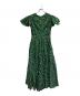 MARIHA (マリハ) ランダムドットプリント カシュクールワンピース グリーン×ホワイト サイズ:S：7000円