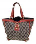 GUCCIグッチ）の古着「トートバッグ」｜ベージュ