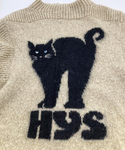Hysteric Glamour（ヒステリックグラマー）Hysteric Glamour (ヒステリックグラマー) BLACK CAT編込 セーター ベージュ サイズ:FREEの古着・服飾アイテム