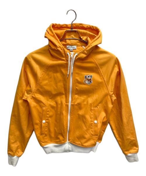 maison kitsune（メゾンキツネ）MAISON KITSUNE (メゾンキツネ) ジップアップパーカー イエロー サイズ:XSの古着・服飾アイテム