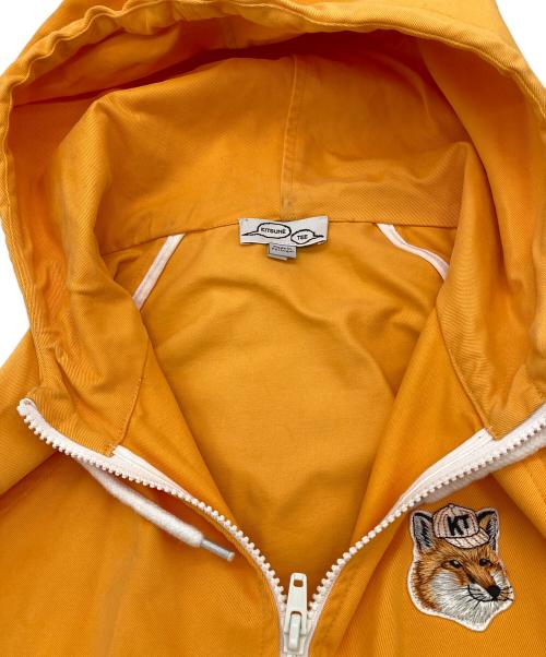 maison kitsune（メゾンキツネ）MAISON KITSUNE (メゾンキツネ) ジップアップパーカー イエロー サイズ:XSの古着・服飾アイテム