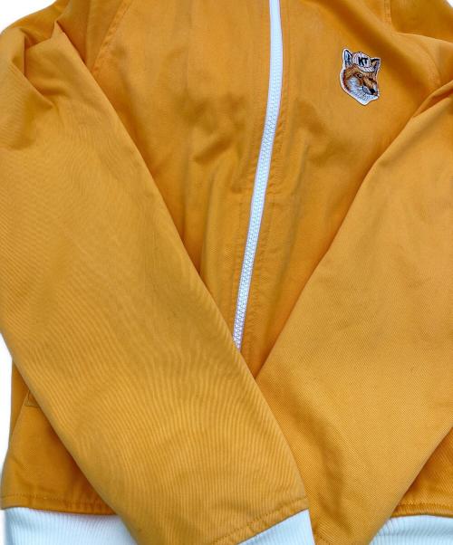maison kitsune（メゾンキツネ）MAISON KITSUNE (メゾンキツネ) ジップアップパーカー イエロー サイズ:XSの古着・服飾アイテム