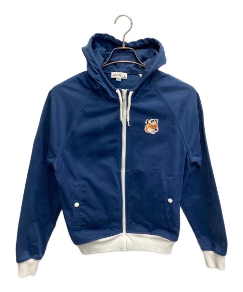 maison kitsune（メゾンキツネ）MAISON KITSUNE (メゾンキツネ) ジップアップパーカー ネイビー サイズ:Sの古着・服飾アイテム