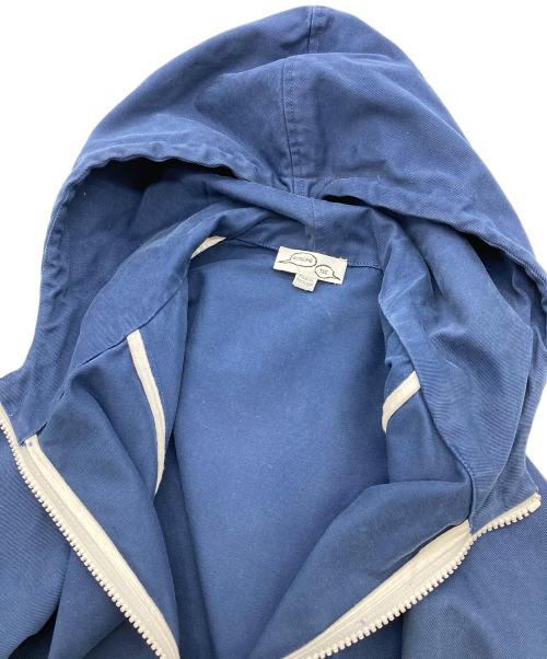 maison kitsune（メゾンキツネ）MAISON KITSUNE (メゾンキツネ) ジップアップパーカー ネイビー サイズ:Sの古着・服飾アイテム