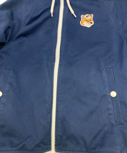 maison kitsune（メゾンキツネ）MAISON KITSUNE (メゾンキツネ) ジップアップパーカー ネイビー サイズ:Sの古着・服飾アイテム