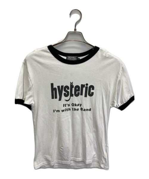 Hysteric Glamour（ヒステリックグラマー）Hysteric Glamour (ヒステリックグラマー) HYSTERICATS Tシャツ ホワイト×ブラック サイズ:Sの古着・服飾アイテム