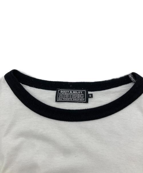 Hysteric Glamour（ヒステリックグラマー）Hysteric Glamour (ヒステリックグラマー) HYSTERICATS Tシャツ ホワイト×ブラック サイズ:Sの古着・服飾アイテム