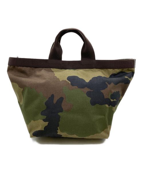 Herve Chapelier（エルベシャプリエ）Herve Chapelier (エルベシャプリエ) カモフラージュ柄 トートバッグ カーキの古着・服飾アイテム