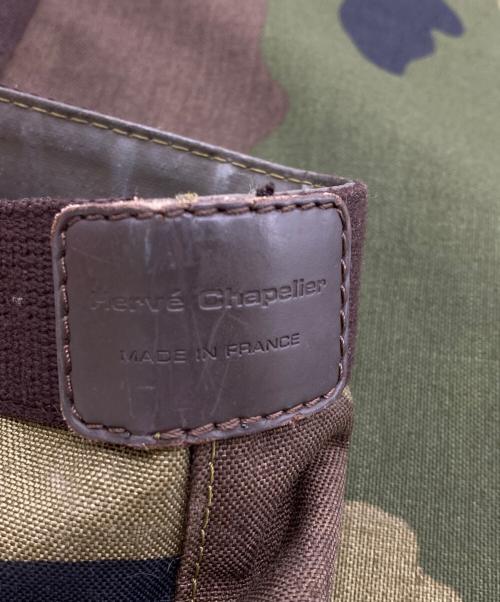 Herve Chapelier（エルベシャプリエ）Herve Chapelier (エルベシャプリエ) カモフラージュ柄 トートバッグ カーキの古着・服飾アイテム