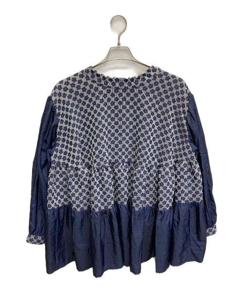 HOUGA（ホウガ）HOUGA (ホウガ) MOEISHIDA poppy blouse ネイビー サイズ:FREEの古着・服飾アイテム