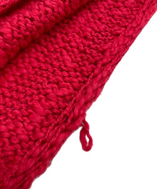 OLD FORK HOUSE（オールドフォークハウス)）OLD FORK HOUSE (オールドフォークハウス)) マフラー レッドの古着・服飾アイテム