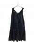 venit (ヴェニット) リネンプリーツノースリーブワンピース ブラック サイズ:38：8000円