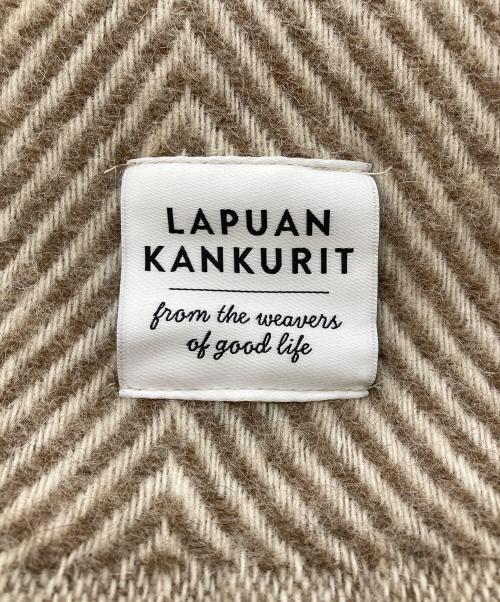 LAPUAN KANKURIT（ラプアンカンクリ）LAPUAN KANKURIT (ラプアンカンクリ) ポケット付きウールマフラー ベージュの古着・服飾アイテム